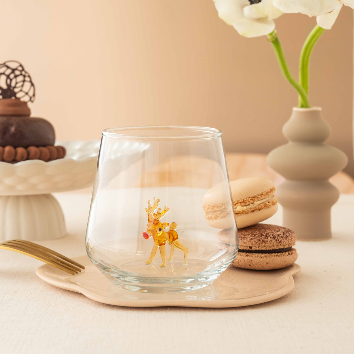 Reindeer Glass