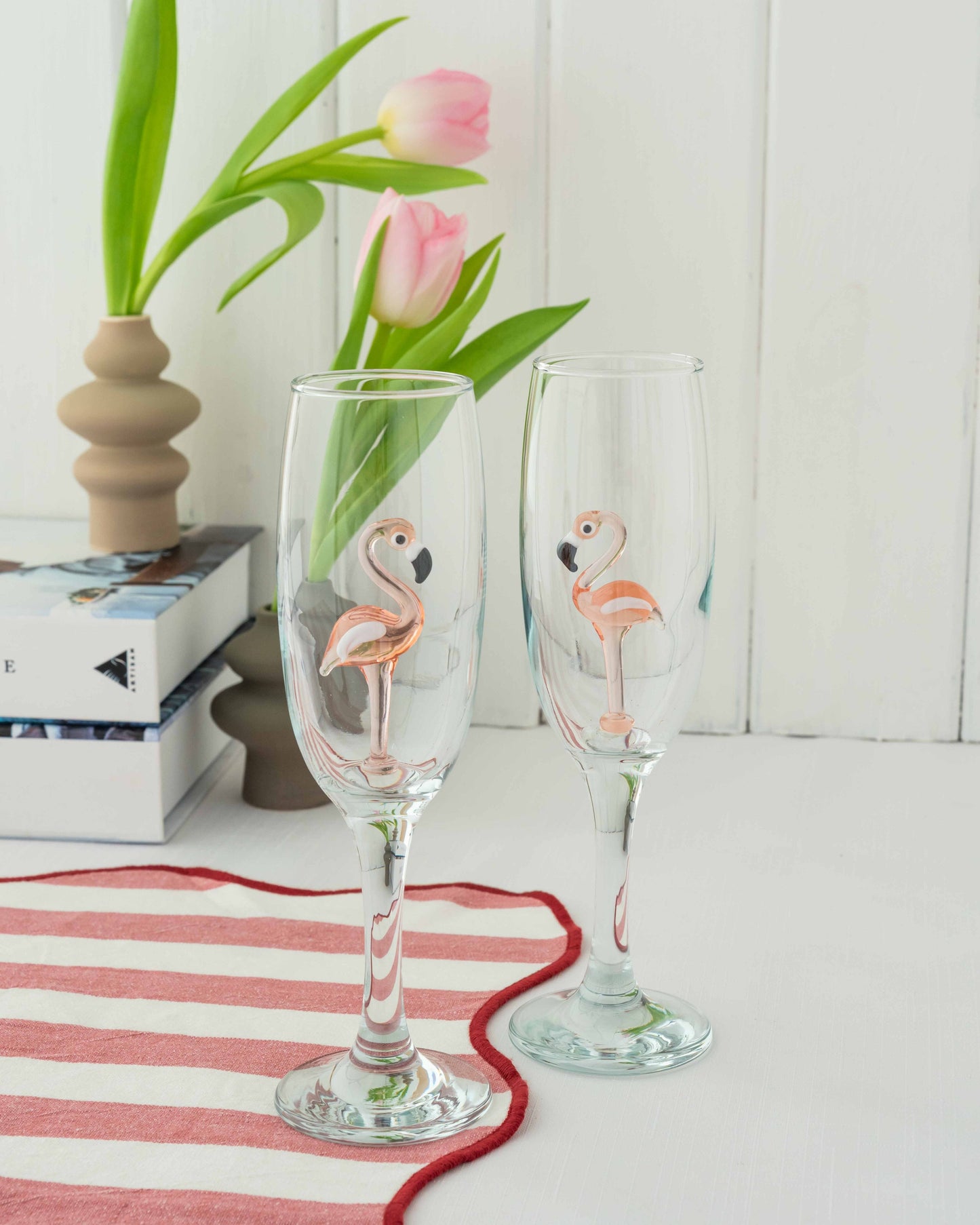 Flamingo Champagne Glass