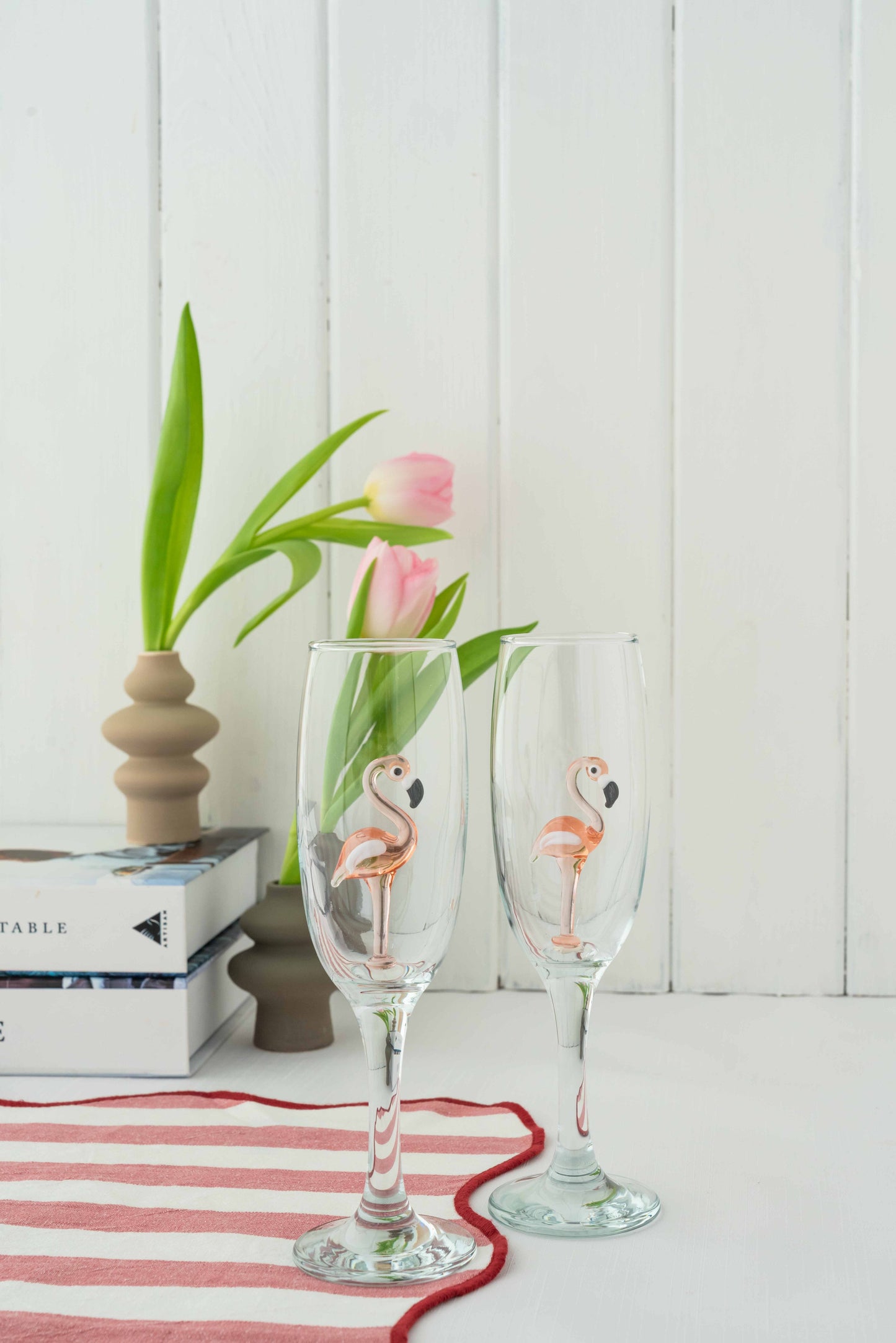 Flamingo Champagne Glass