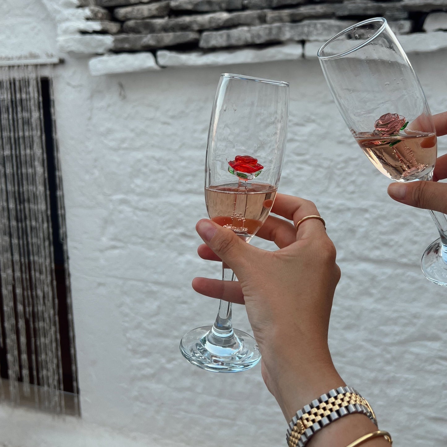 Rose Champagne Glass