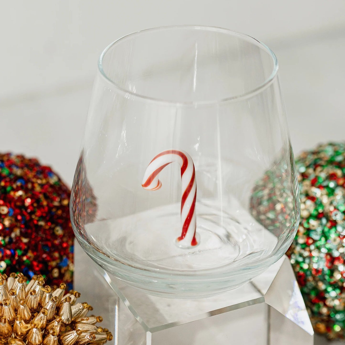 Candy Cane Glass