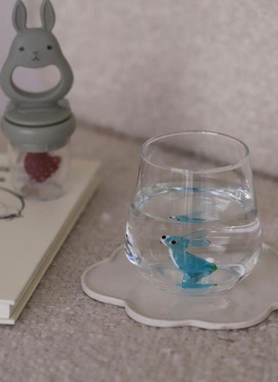 Blue Bunny Glass