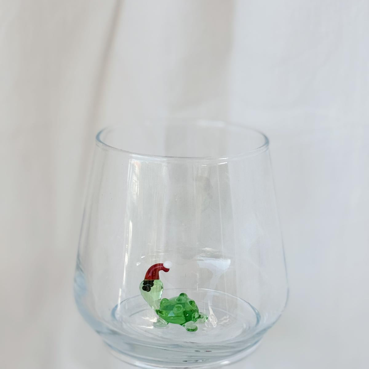 Turtle Xmas Glass
