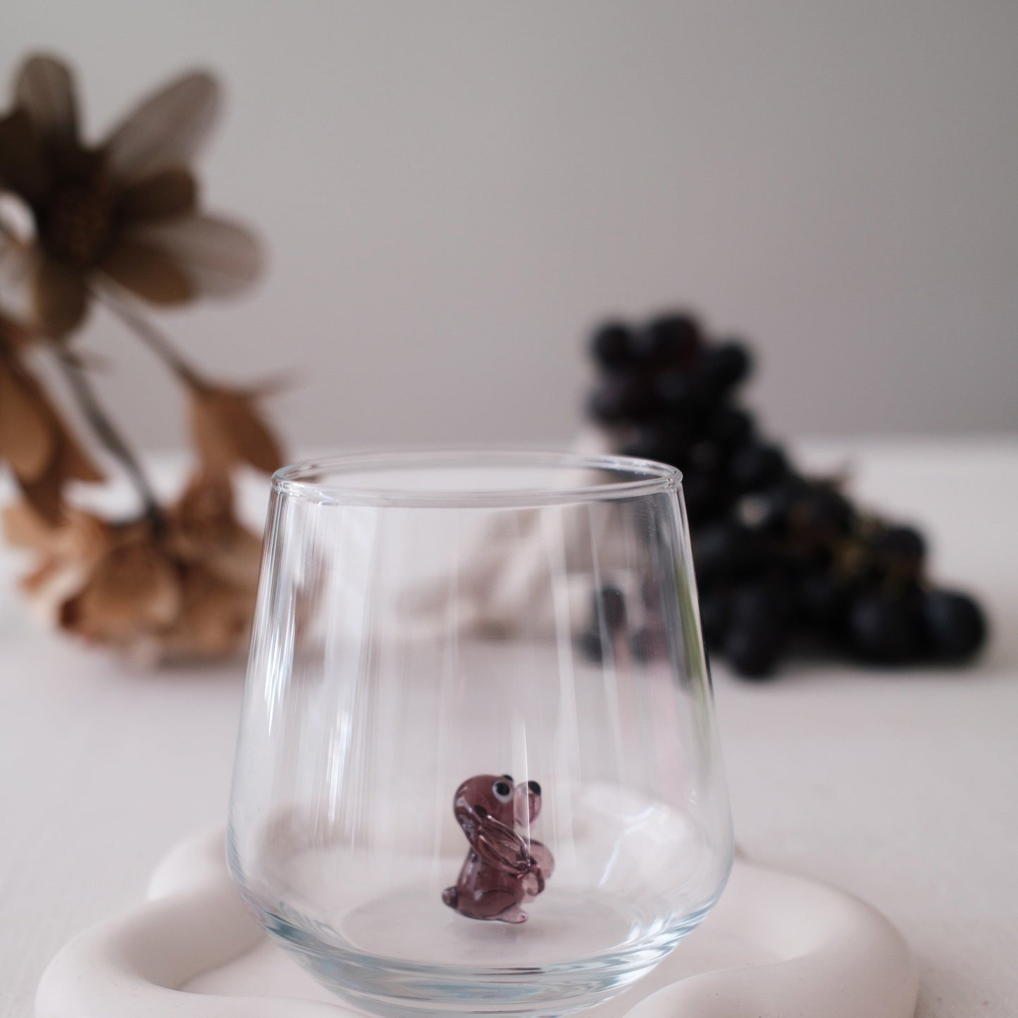 Dog Glass Purple